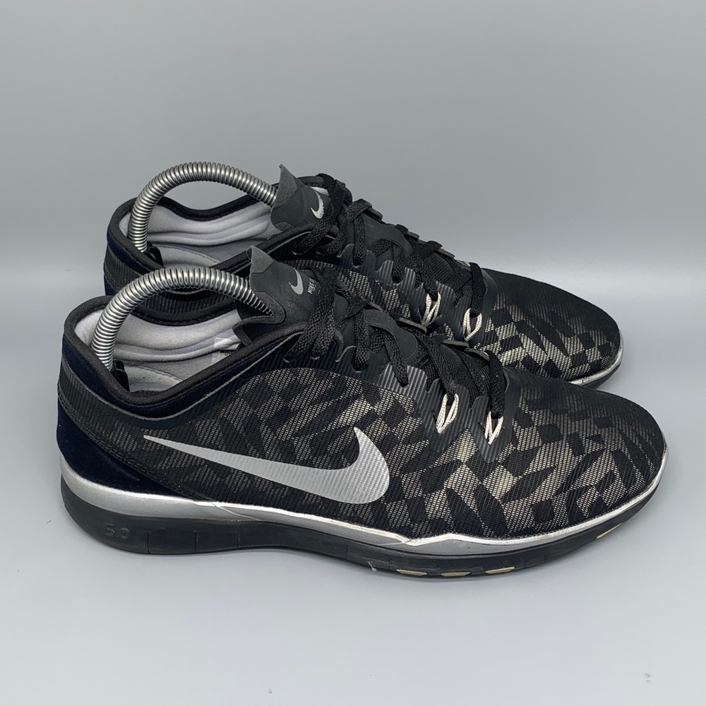 Nike Free 5.0 TR Fit 5 Black/Silver Running Shoes Women’s Sz 9
